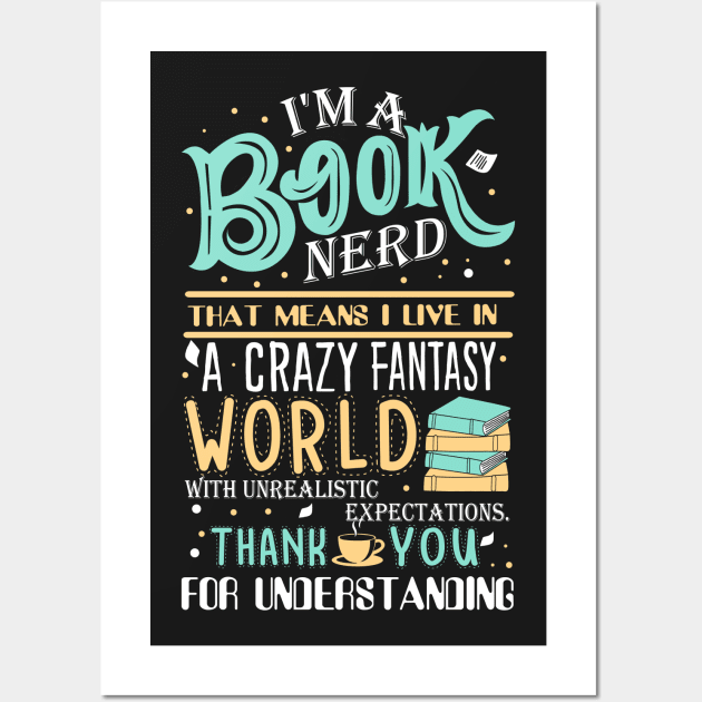 Book Nerd Confession Wall Art by KsuAnn